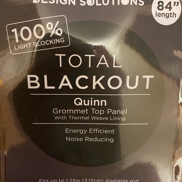 Total blackout 84” chocolate brown window panels - Picture 2 of 4